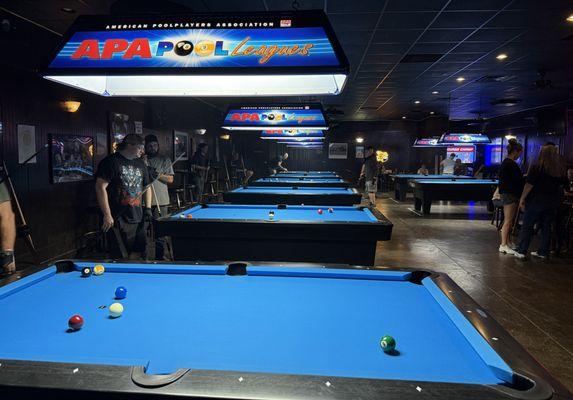 Come out to Jack's and join a Louisville APA pool team in 8 or 9 ball or Doubles! Check out these awesome Diamond tables & LED lights!!!