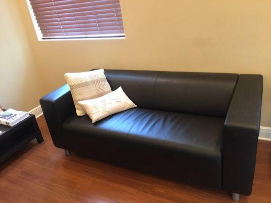 Waiting room, very clean and modern!