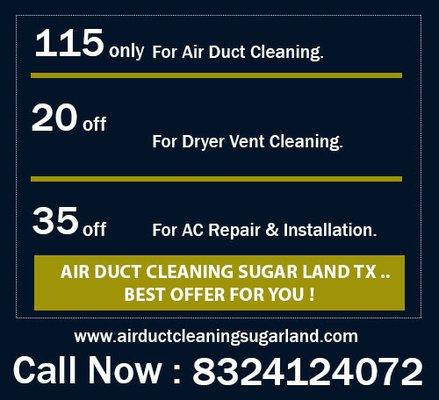 Give us a call today in Sugar land, Texas, for 100% satisfaction!