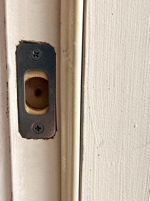 Excellent 2" lag screw plate install