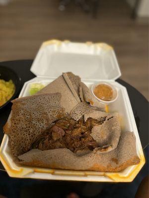 Awaze Beef Tibs tender and delicious!