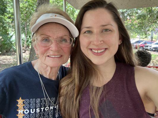 We both have happy teeth, thanks to Dr.  Nguyen! Me and Granddaughter