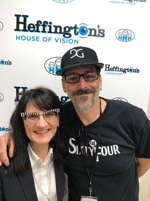 Tony Palacios with his new Danny Gokey glasses, styled up by Heather Heffington.