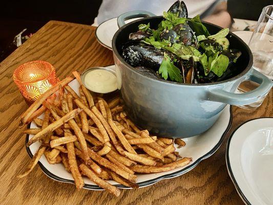 Mussels a la cape cod