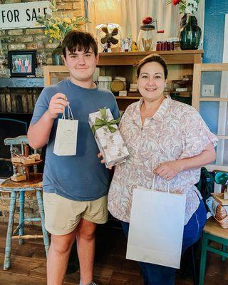 The soap is the best therapy! The smells send you on a journey! They make the best gifts also!