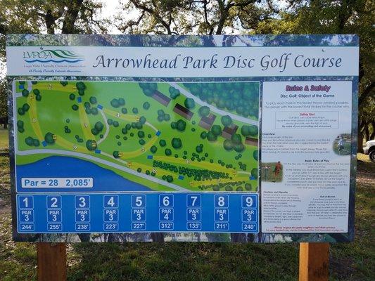Arrowhead Park Disc Golf Course