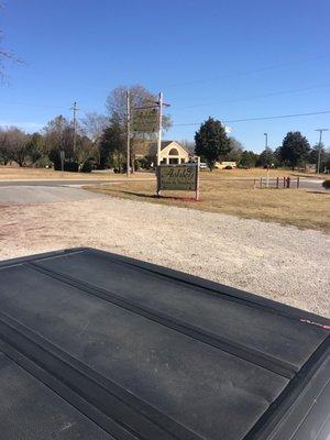 Sign for bed & breakfast