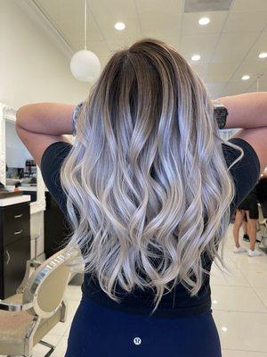 White Silver Ombré