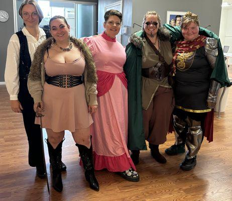 HRC Team on Halloween in the CoWork space.