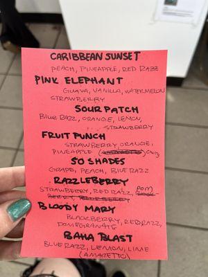 2nd secret rush menu