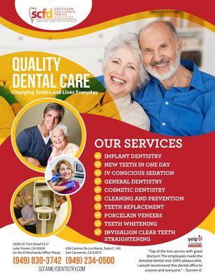 Quality dental care service I have experienced.