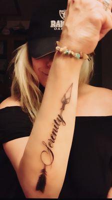 Serenity tattoo ~ arrow