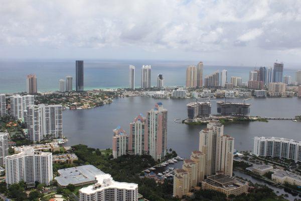 View of Sunny Isles from Aventura