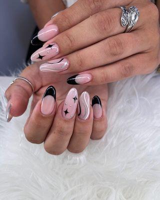 Acrilic set with gel color