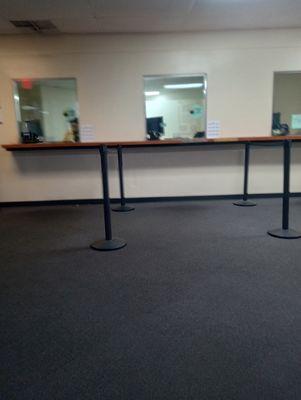 See. She's here at the window doing other shit and I've been here for 10 minutes already. Waiting.