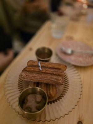 Churros with chocolate!