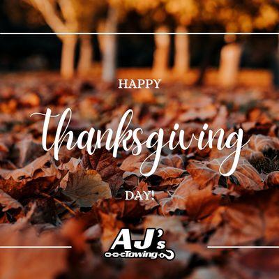 We hope you have a wonderful and restful Thanksgiving Day!