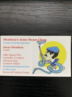 Mendoza's Acme Steam Clean