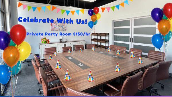 Private Party Room available for parties of all kinds