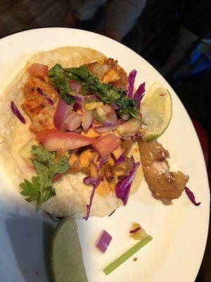 Eliva's authentic shrimp mexican taco. They are ricoooooi.