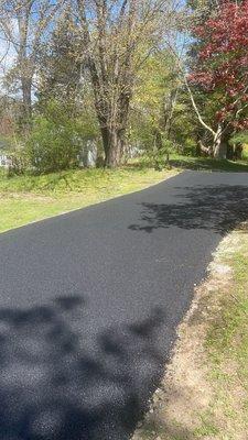 Paved driveway!