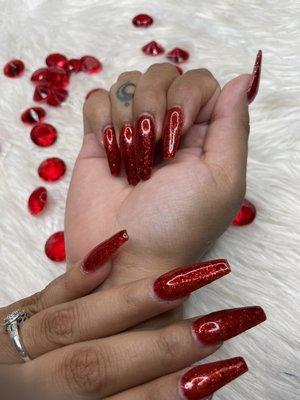 Sparkly red