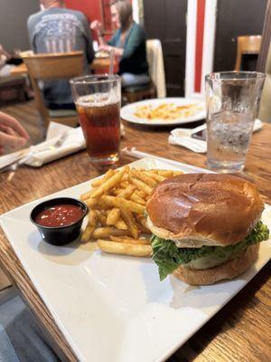 Chicken Sandwich with French Fries
