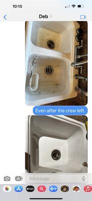 After I had to clean the filthy sink.