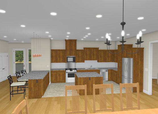 This client found me on Google. I designed this kitchen for these clients