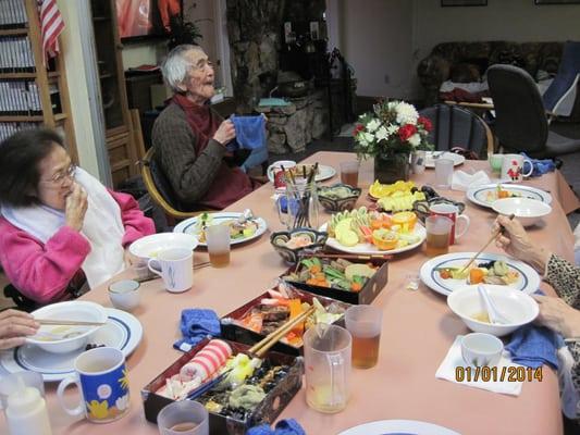 We are celebrating new year with home made new year dish.