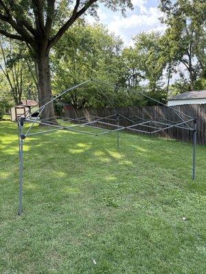 My canopy that came with no cover.