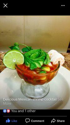 Mexican Shrimp Cocktail amazing flavor!