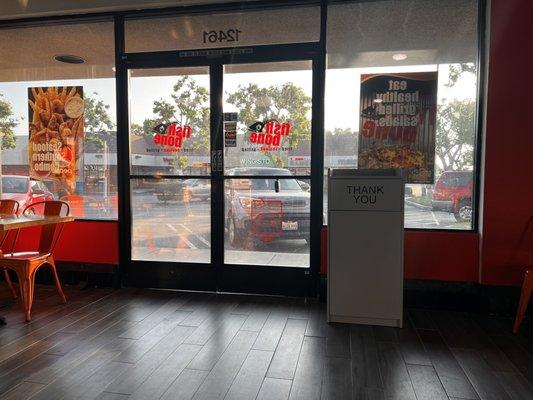 Facing the front entry in the late evening--peaceful!