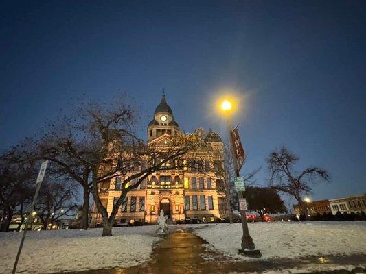 Denton, Texas Square, in December 2024.