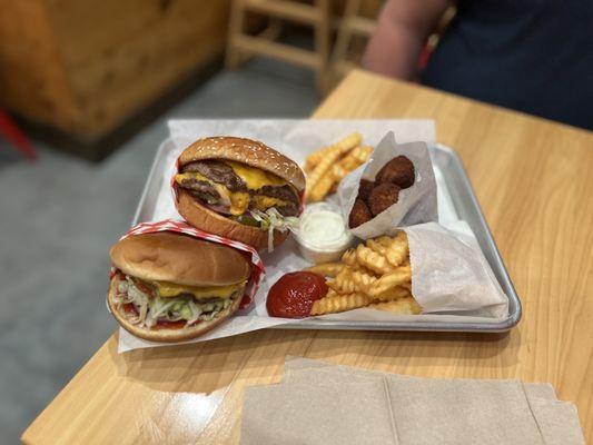 Wimpy burger and Double Wimpy Burger