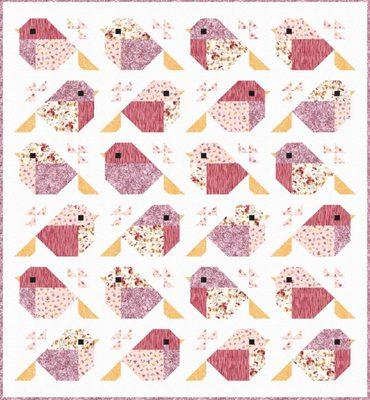 Blooming Memories Fabrics by Figo Fabrics used the Sparrows Pattern by Pen & Paper!