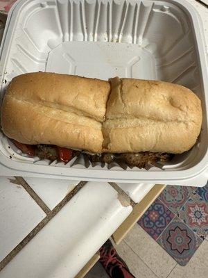 Full Philly cheese steak order!.....