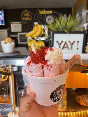 Twisted Rolled Ice Cream
