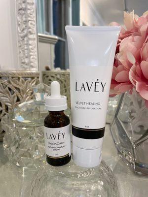Lavéy hydra calm serum and velvet healing lotion