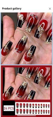 This is the pattern I wanted, but I wanted red, white and silver, but in this pattern.