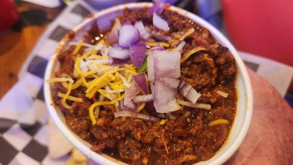 Chili. With no beans!! Yes!!!