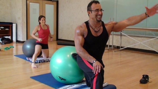 Chris teaching an Instant Flexibility class.
