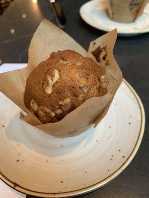 Banana walnut muffin