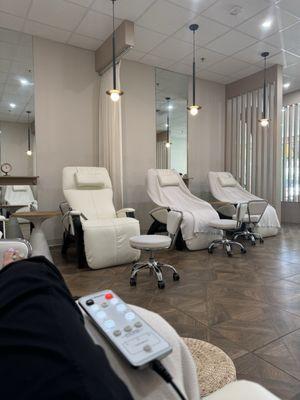 Zero Gravity Chairs = relaxing pedi