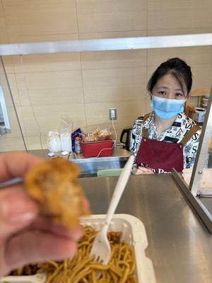 Worst quality piece of chicken I've ever ate since school lunch. Correction! At least I ate the school lunch.