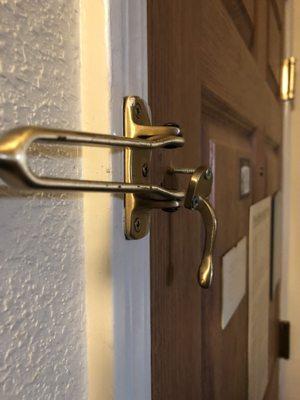 These latches made a lot of noise when ripped out of the wall