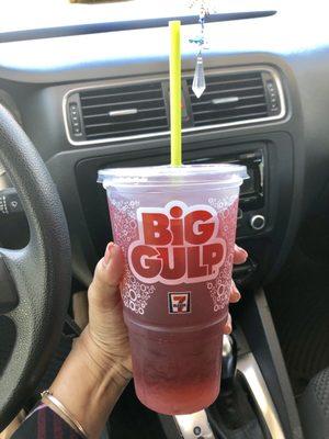 Free BigGulp VitaminWater with gasoline purchase