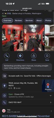 Red’s Barber Shop