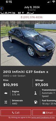 Listed for 10.9k, but on the paper, that I only received after I went up there says 16,101