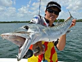 angler on Miami Beach fishing charter